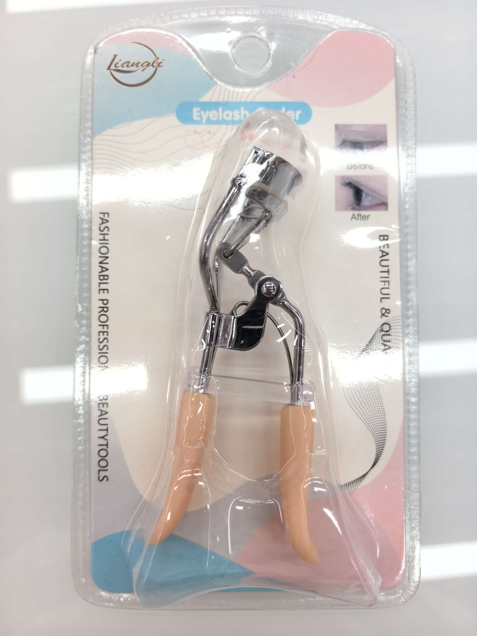 Wide-angle portable curling natural stainless steel eyelash curler, a beginner's makeup tool