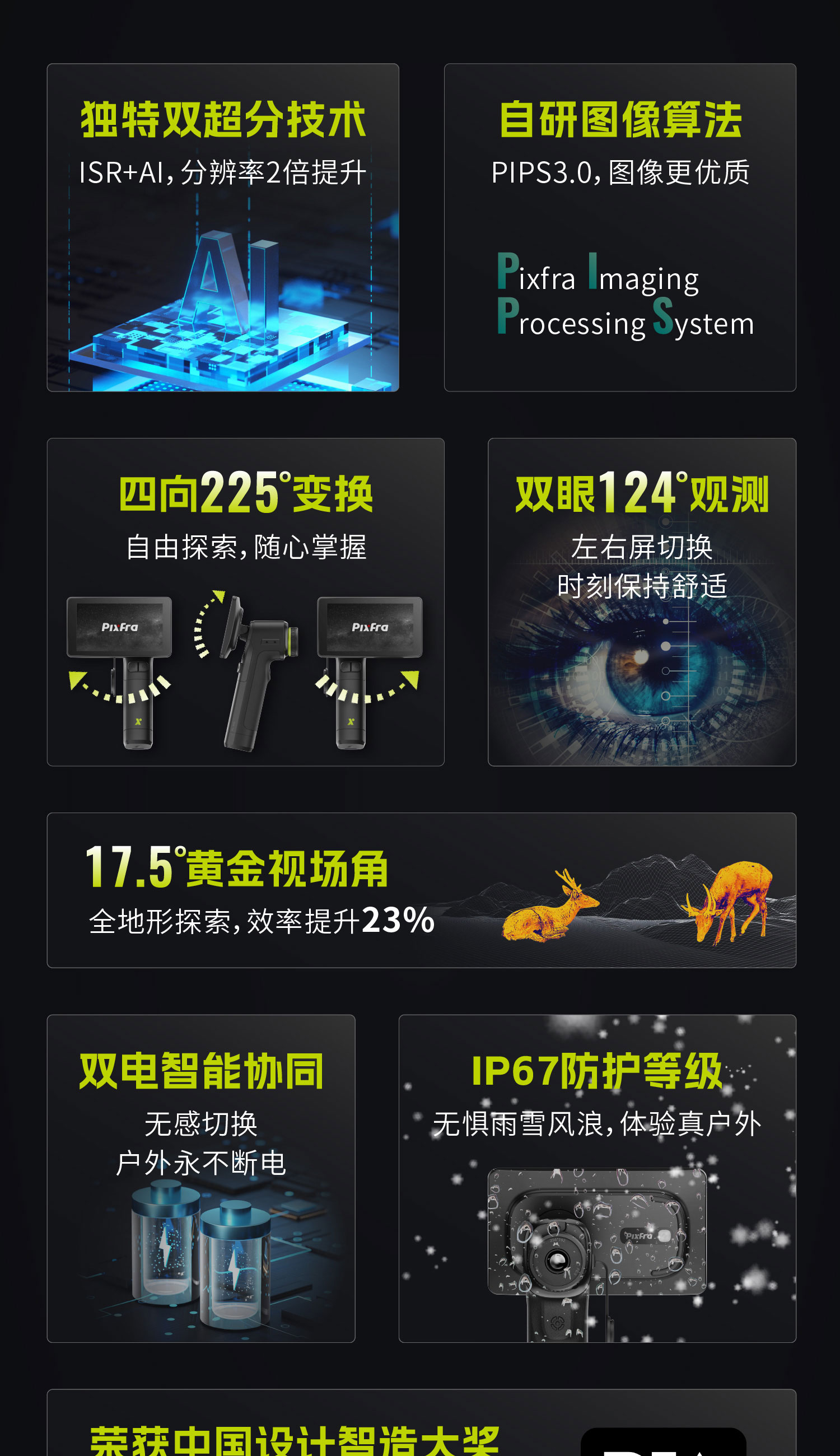 手持热成像夜视仪星界一体机高清探险旅游探测全黑高精度红外热成相热像仪 pic 2