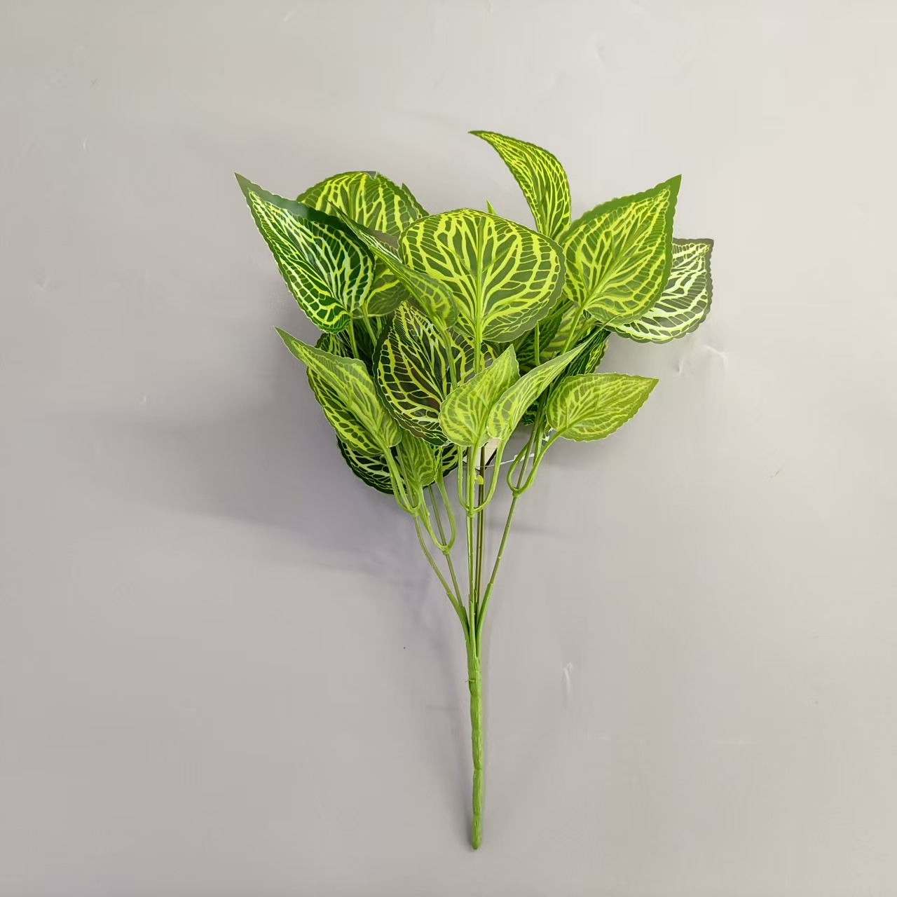 仿真花假花盆景单支7叉紫苏叶装饰摆件品