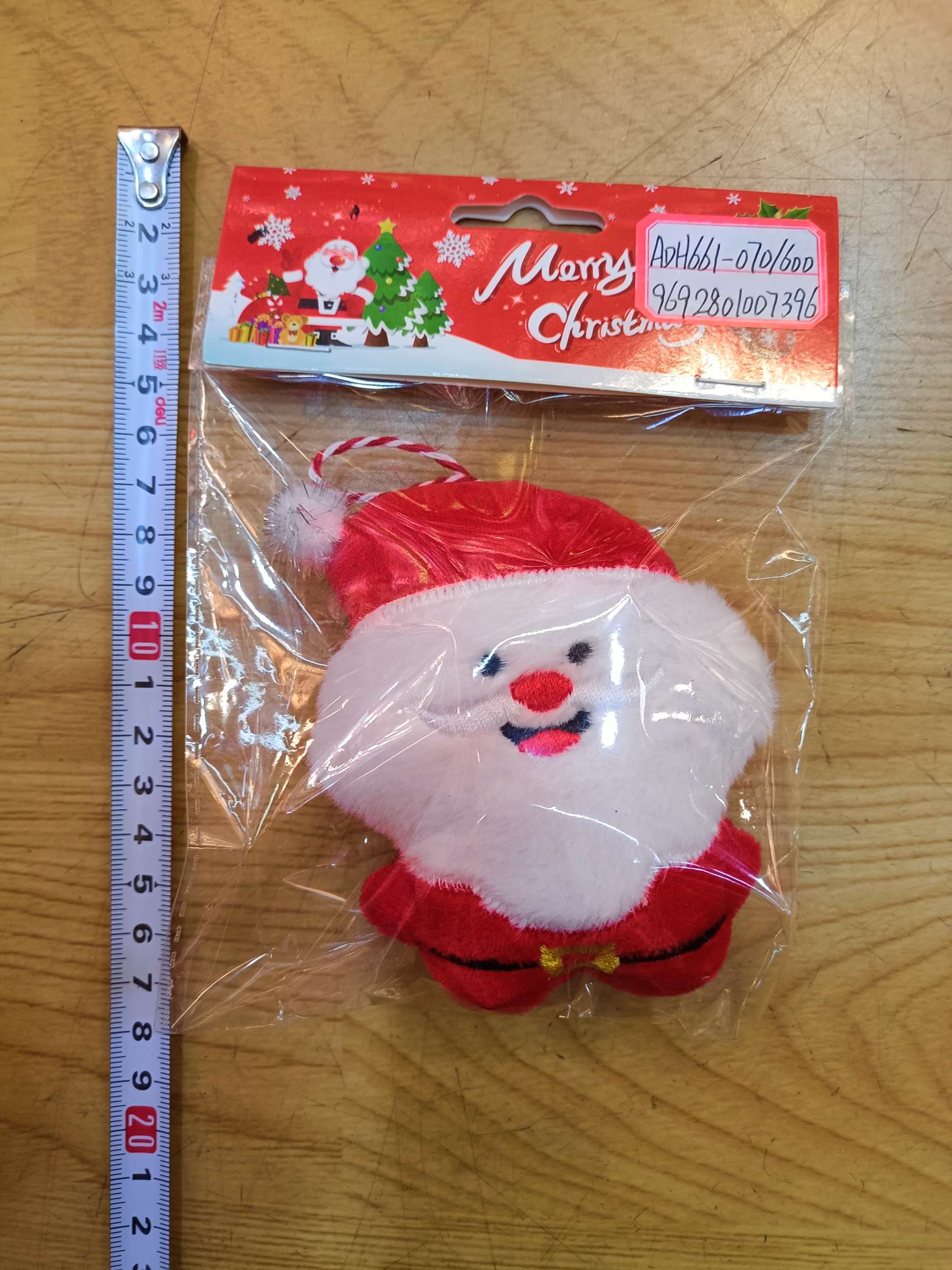 Santa Claus doll pendant, Santa Claus head