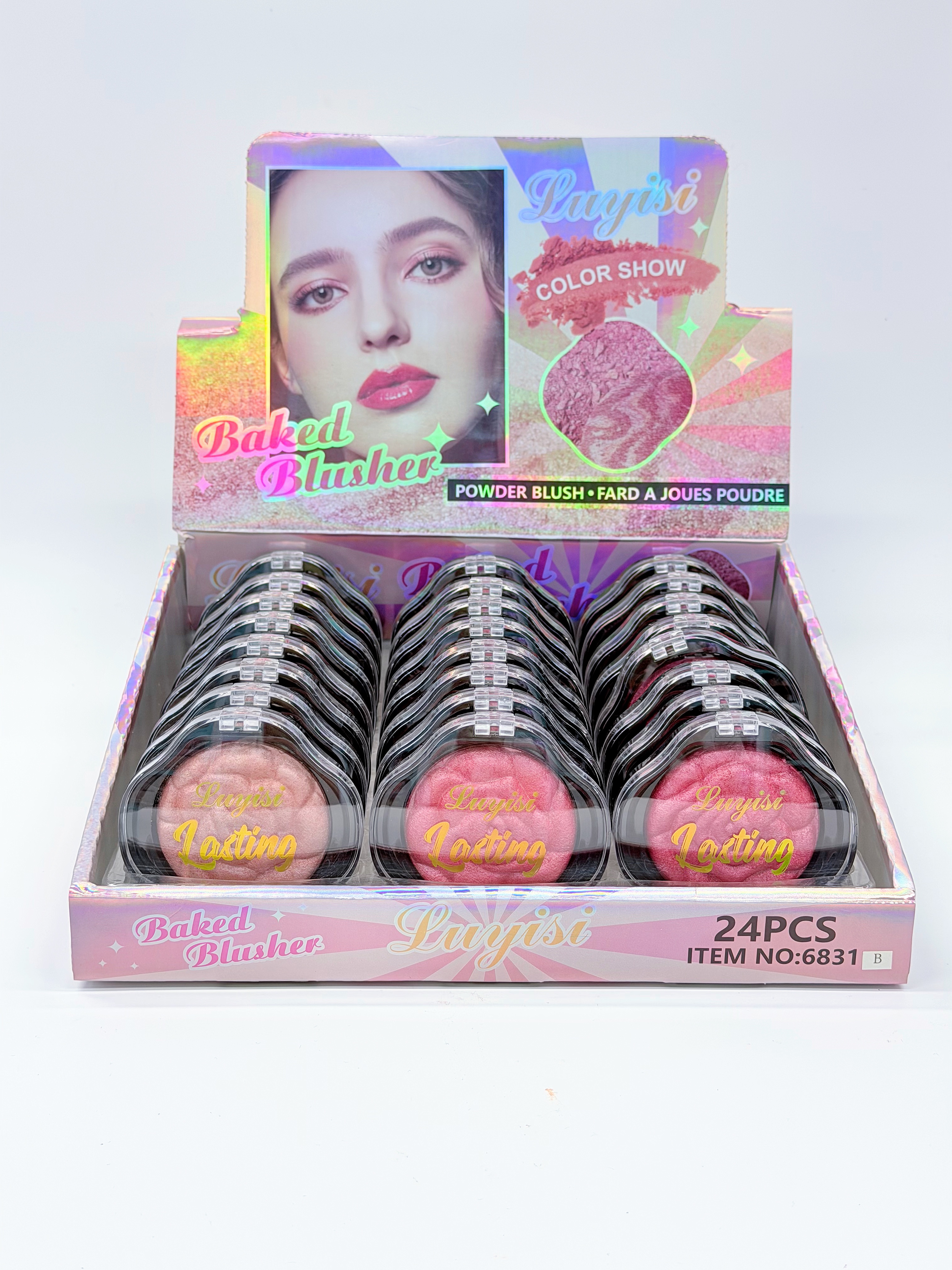 Rose-baked powder blush, student Party Day random thoughts, pure and natural, sweet girl, silky texture, easy to color full figure