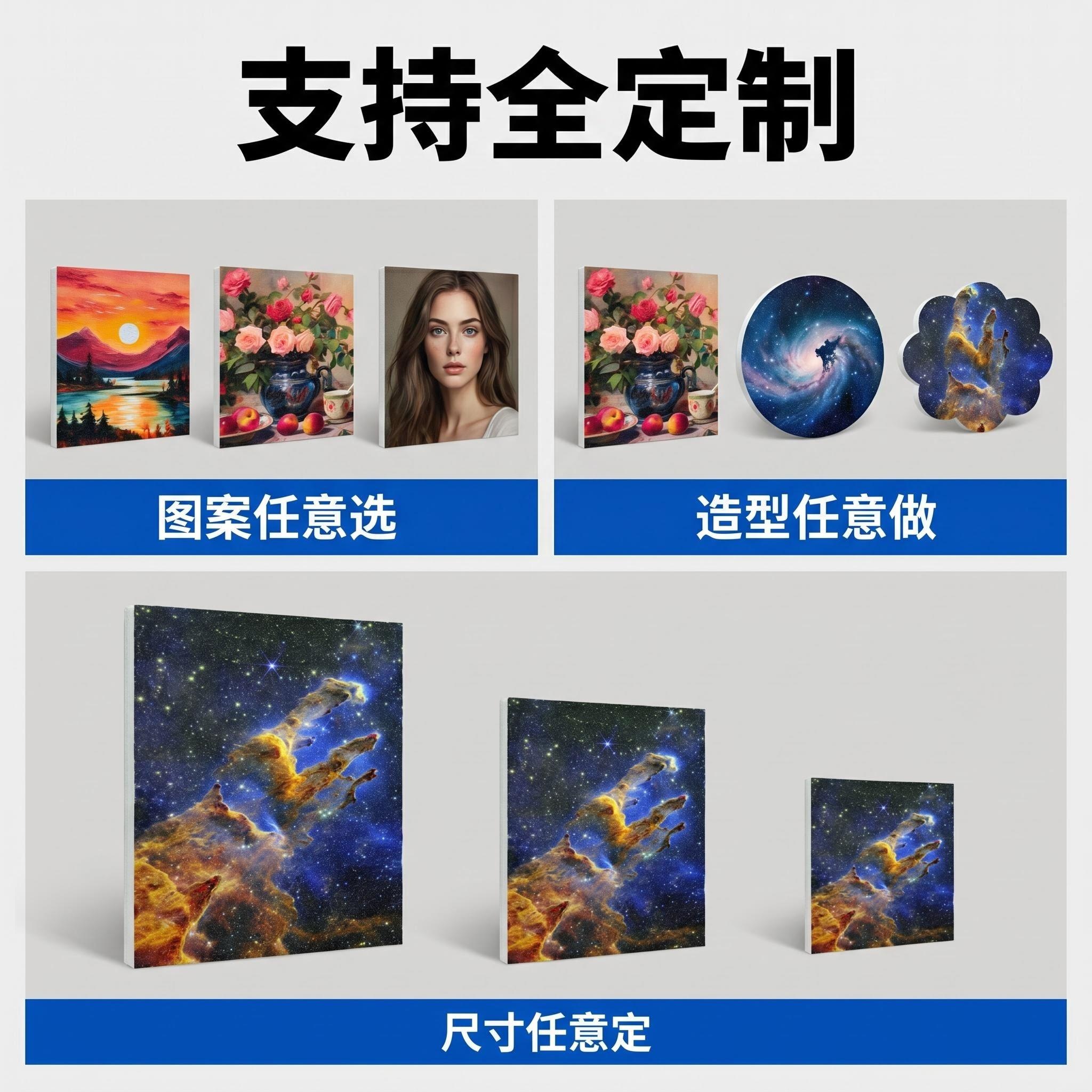 Heat transfer printing process polyester fiber sound-absorbing board can be customized without drilling, with picture frame decoration, lightweight integrated hanging picture, meeting room, home, studio, environmentally friendly, flame-retardant, soundproof, acoustic panel application, beautiful and sound-absorbing pic 8