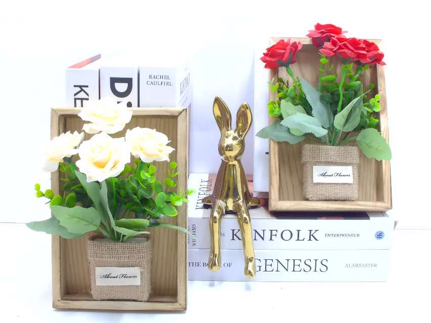 墙面饰品仿真花仿真钻石角枚假花绢花客厅卧室落地摆放花室内装饰仿真花盆景仿真花假花仿真花装饰花