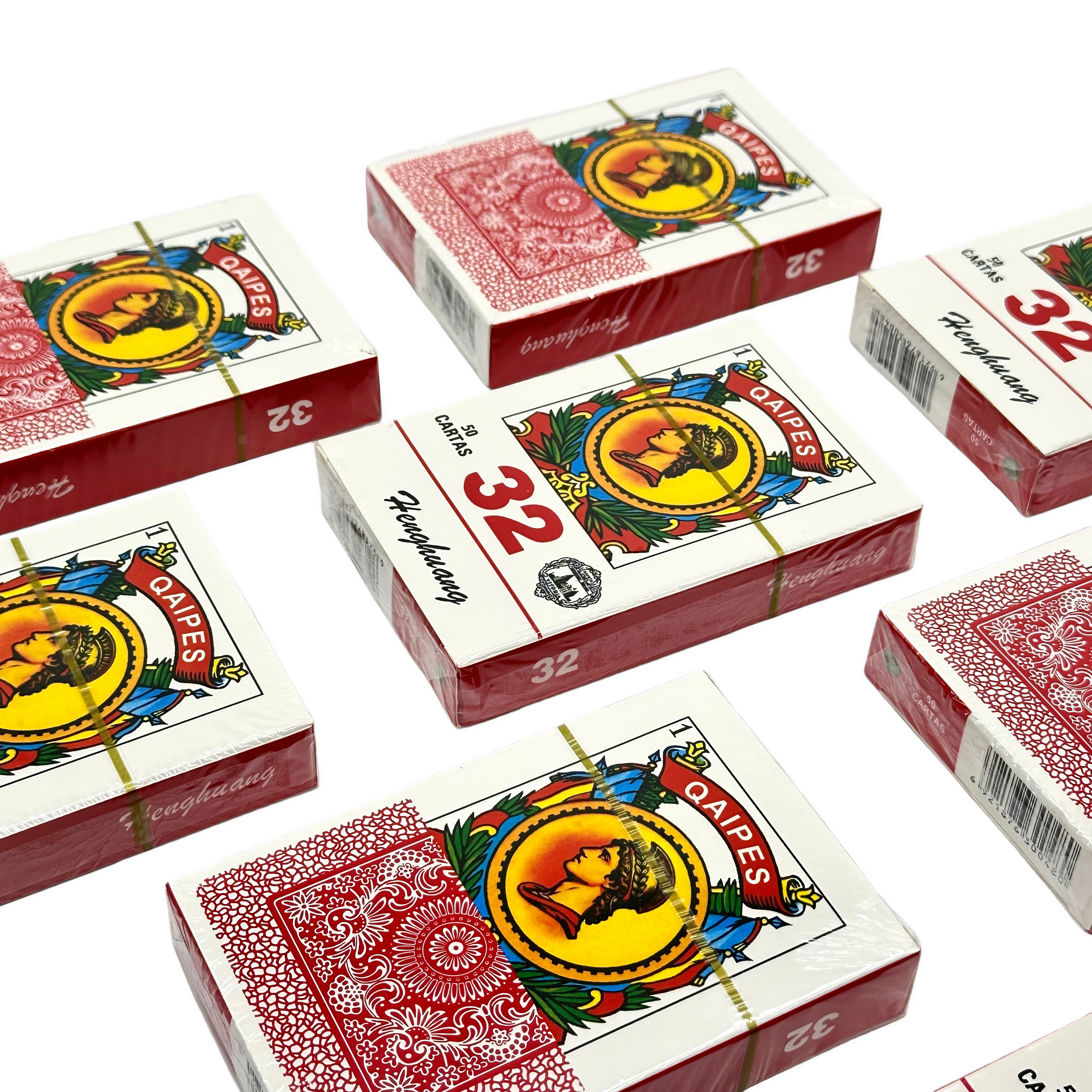 32-thread PVC Spanish poker card custom board game, 32 boxes of 50 cards, domestic sales and foreign trade support customization, timely delivery Specification image