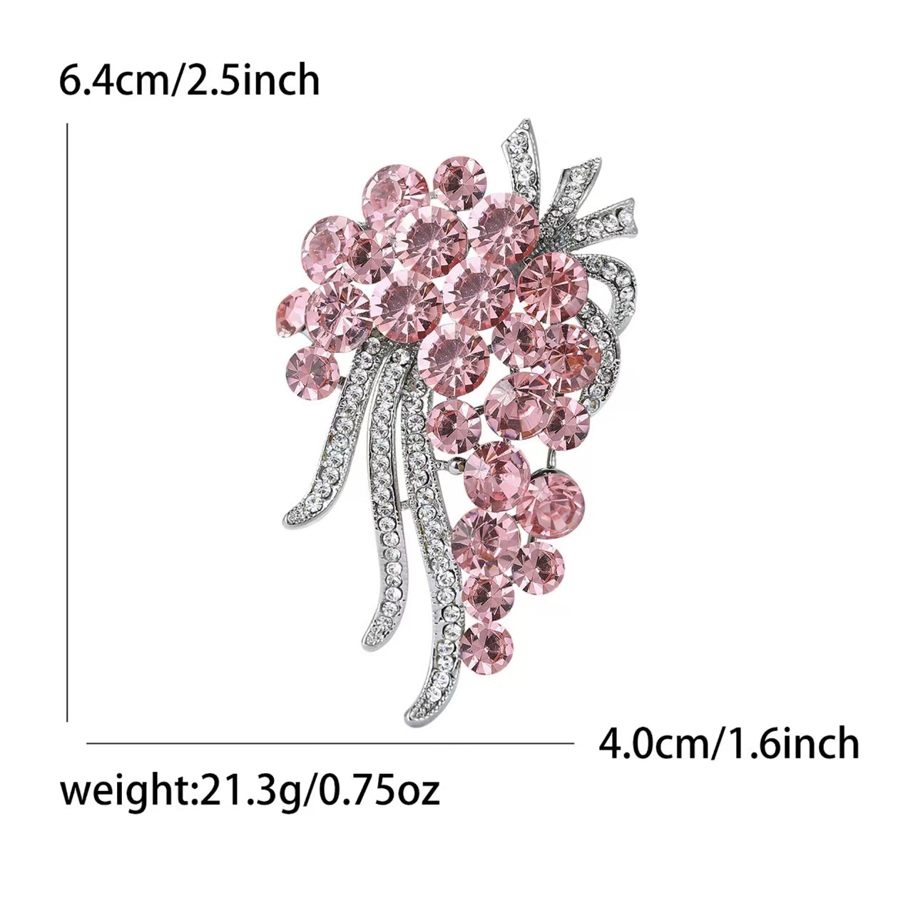 The new Korean-style exquisite rhinestone brooch is a fashionable, elegant and high-end brooch accessory for ladies Application Scenario