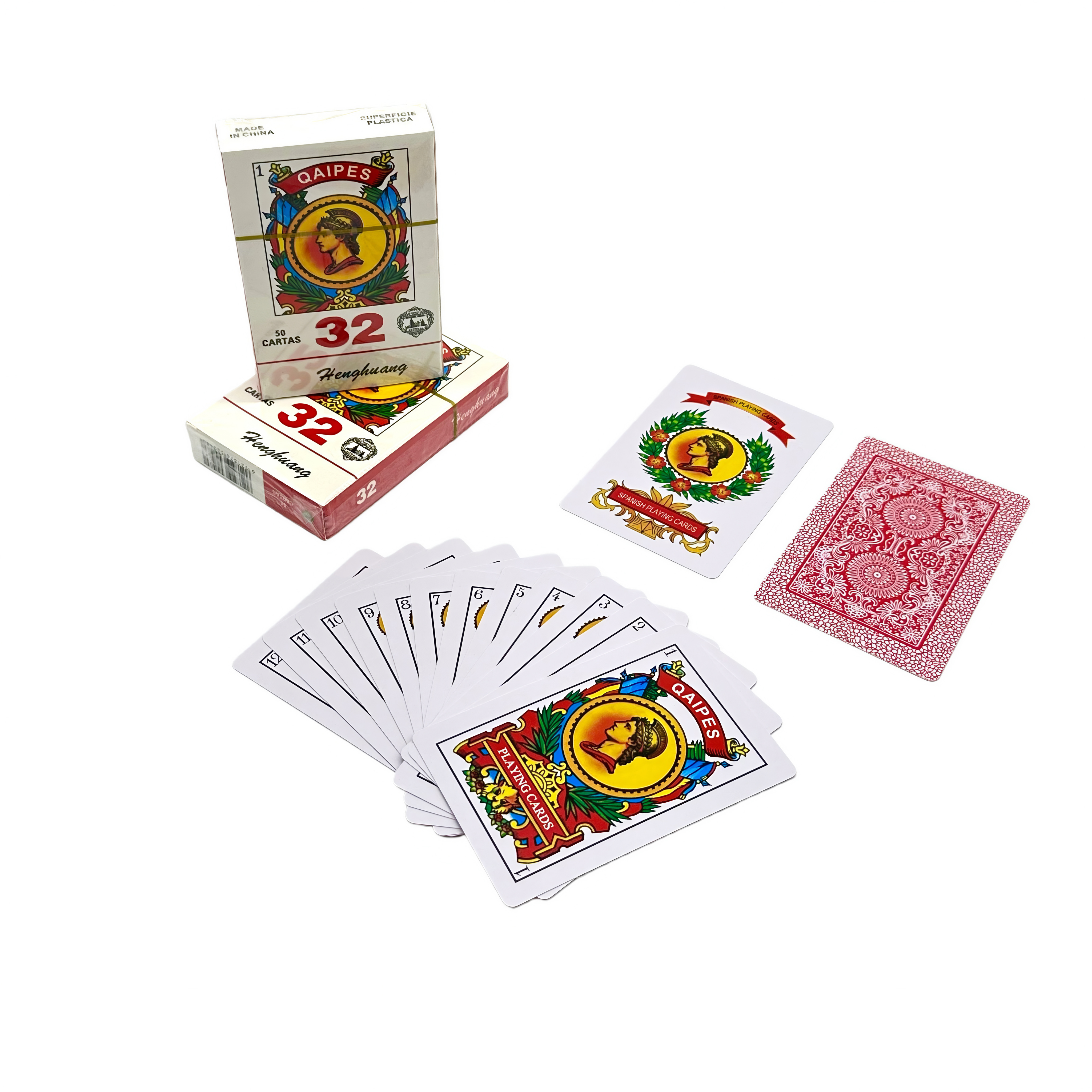 32-thread PVC Spanish poker card custom board game, 32 boxes of 50 cards, domestic sales and foreign trade support customization, timely delivery Application Scenario