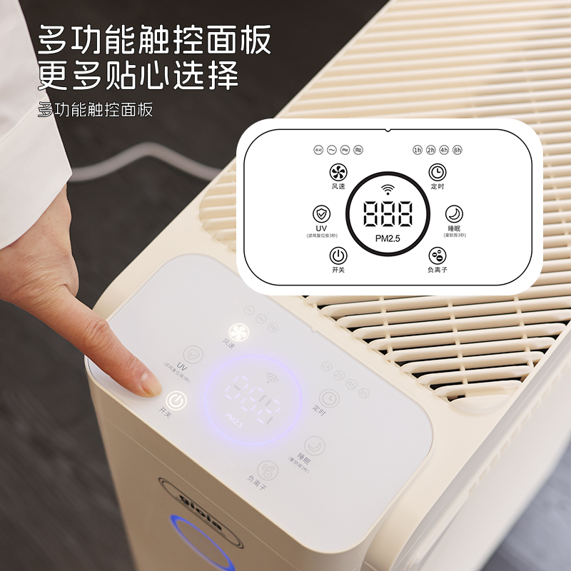 医护级空气净化器家用高效除甲醛PM2 5净化器新风系统产品图