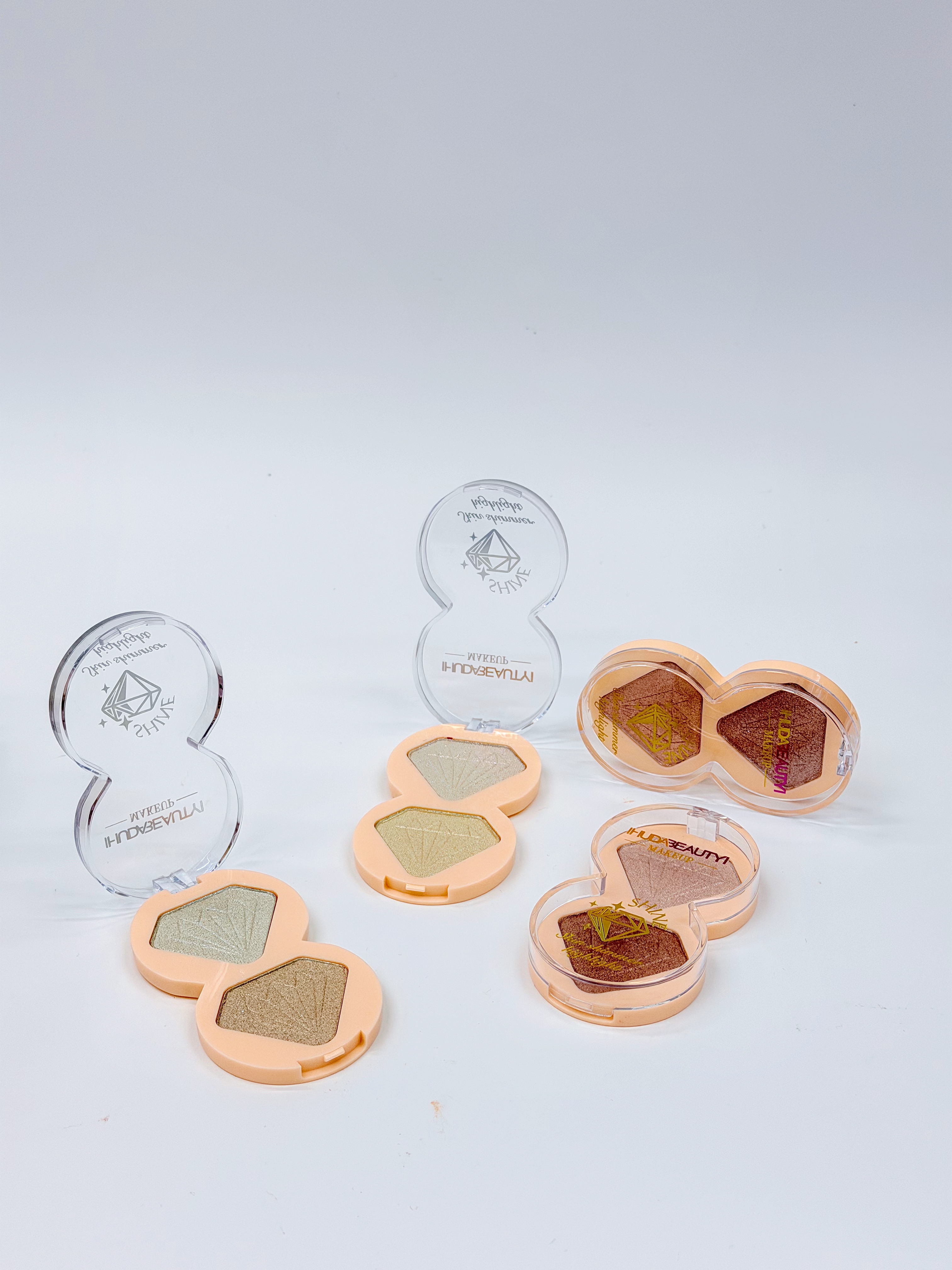 Cross-border two-color gemstone sparkling high-gloss powder fine professional makeup export Item Picture