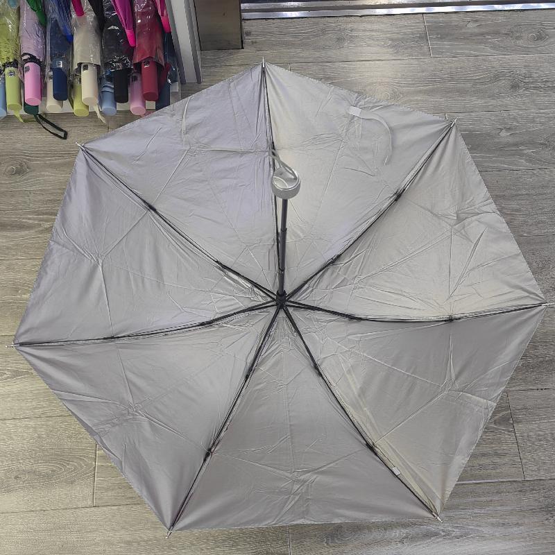 Hengdun silver gel sun protection folding umbrella, multi-color, compact and portable three-fold umbrella, reinforced and wind-resistant, simple wine red umbrella, portable for daily travel, all-weather and all-weather umbrella details Picture