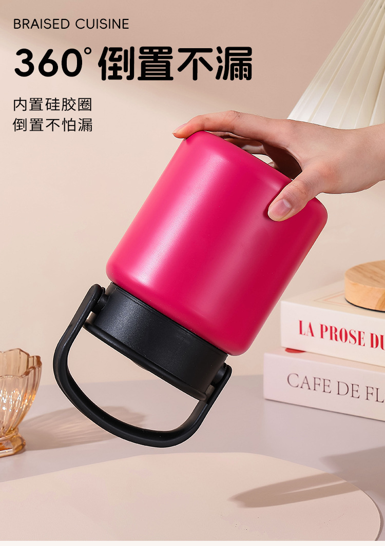 316 stainless steel steeping cup, outdoor portable insulated cup, silver ear porridge steeping pot, office worker insulated pot, titanium cup pic 9