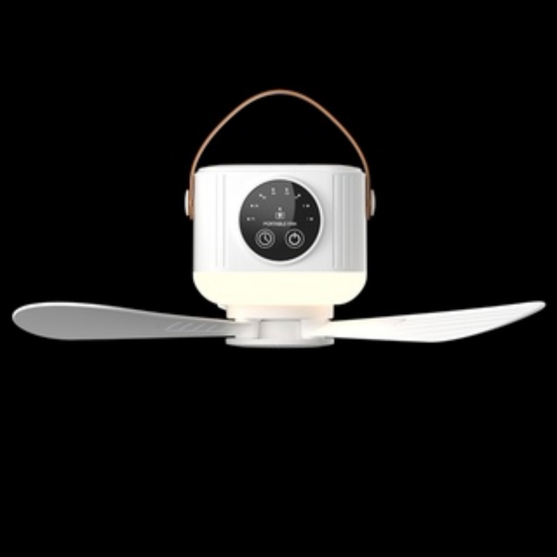 New rechargeable small ceiling fan, smart ceiling fan, night light, camping electric fan, desktop chandelier fan, 4800 mah Specification image