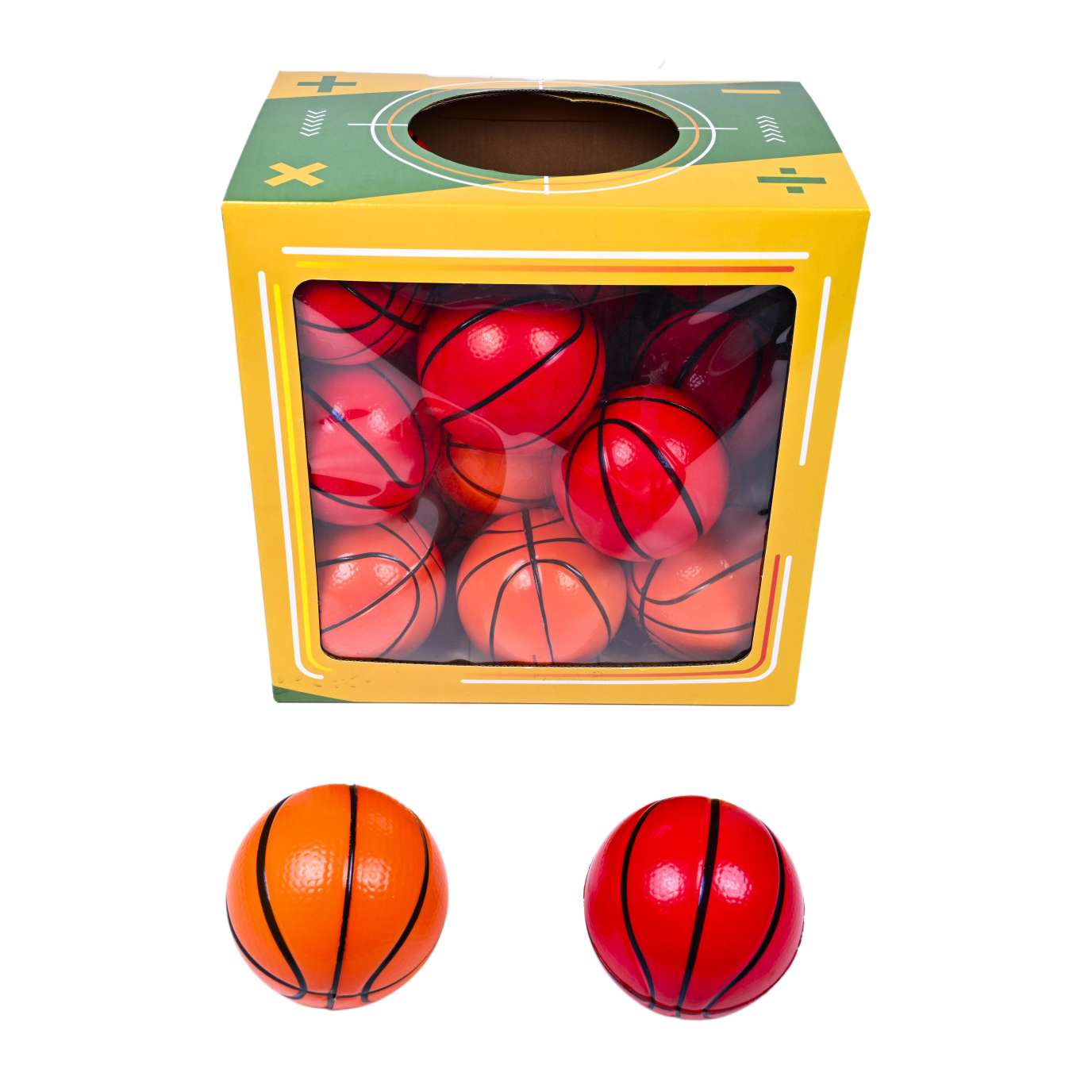 Pu Bounce ball -10cm basketball full figure