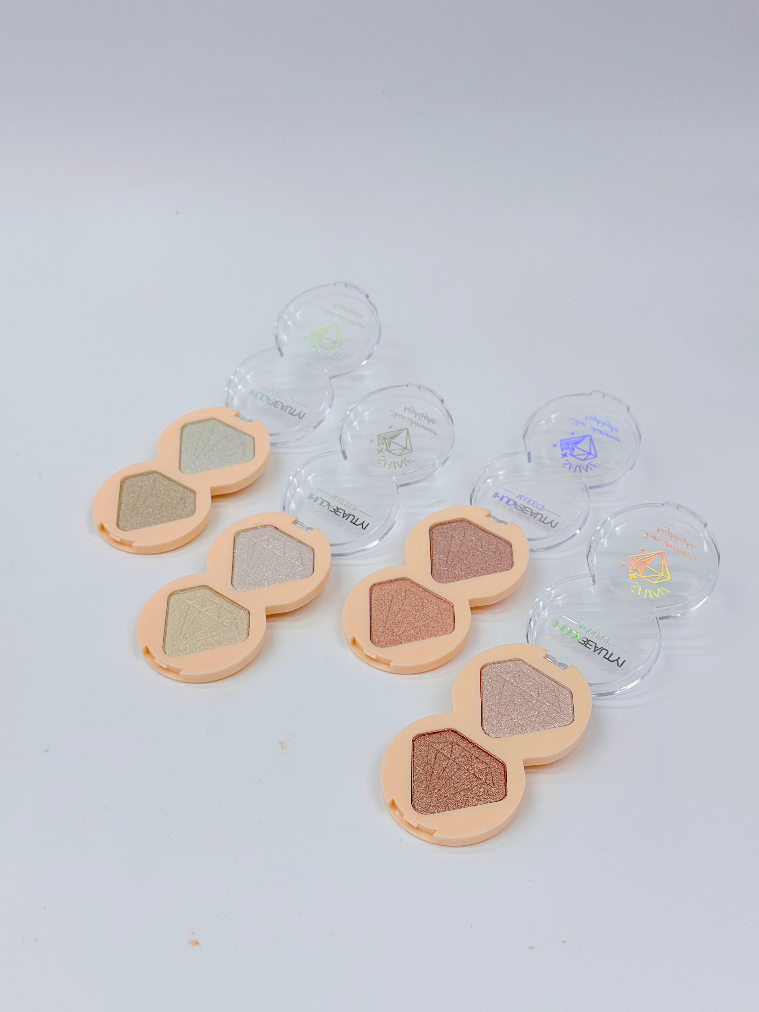 Cross-border two-color gemstone sparkling high-gloss powder fine professional makeup export Application Scenario
