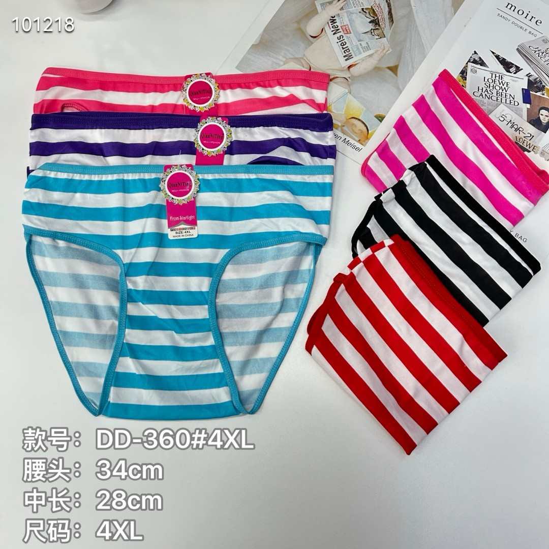 DD-360#4XL内裤女士内裤牛奶丝印花女内裤大码内裤女士三角裤内衣内裤热销非洲南美洲QNI