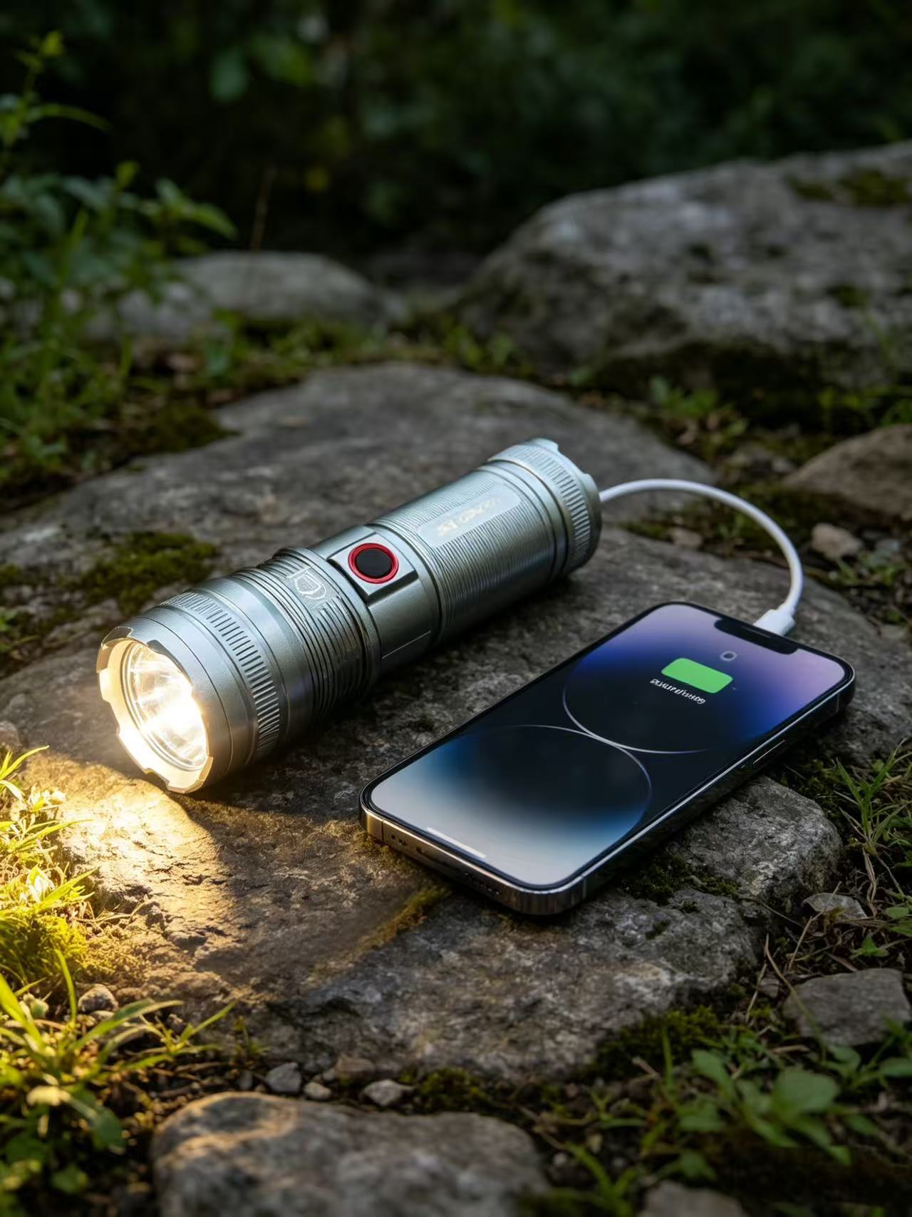 Xingao light luz brillante linterna recargable súper brillante luz de campamento al aire libre multifunción recargable tesoro estilo linterna de aleación de aluminio modelo XA-B702 details Picture