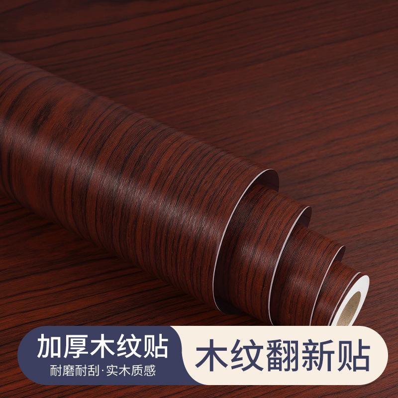 Door stickers, wooden door renovation, self-adhesive whole door stickers, wallpaper, old door renovation, color change, film wrapping, door casing, wood grain stickers details Picture