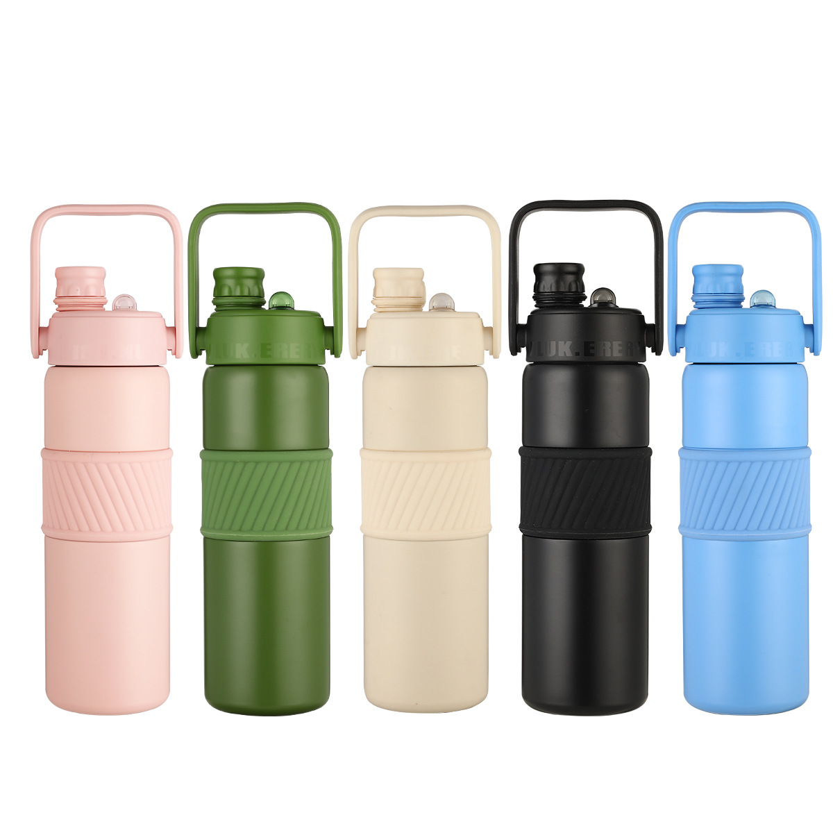 Nueva taza térmica de acero inoxidable 316 al aire libre deportes pajita kettle para hombres de gran capacidad portátil coche doble bebida taza Item Picture