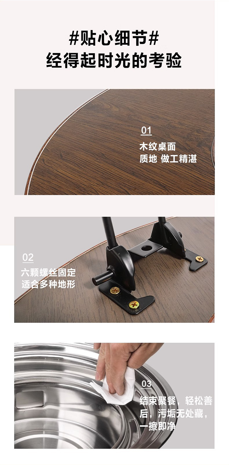 艾得锐威取暖茶桌围炉煮茶茶几无烟烧烤炉家用户外便携式折叠烤肉炭火炉子 图片色详情8