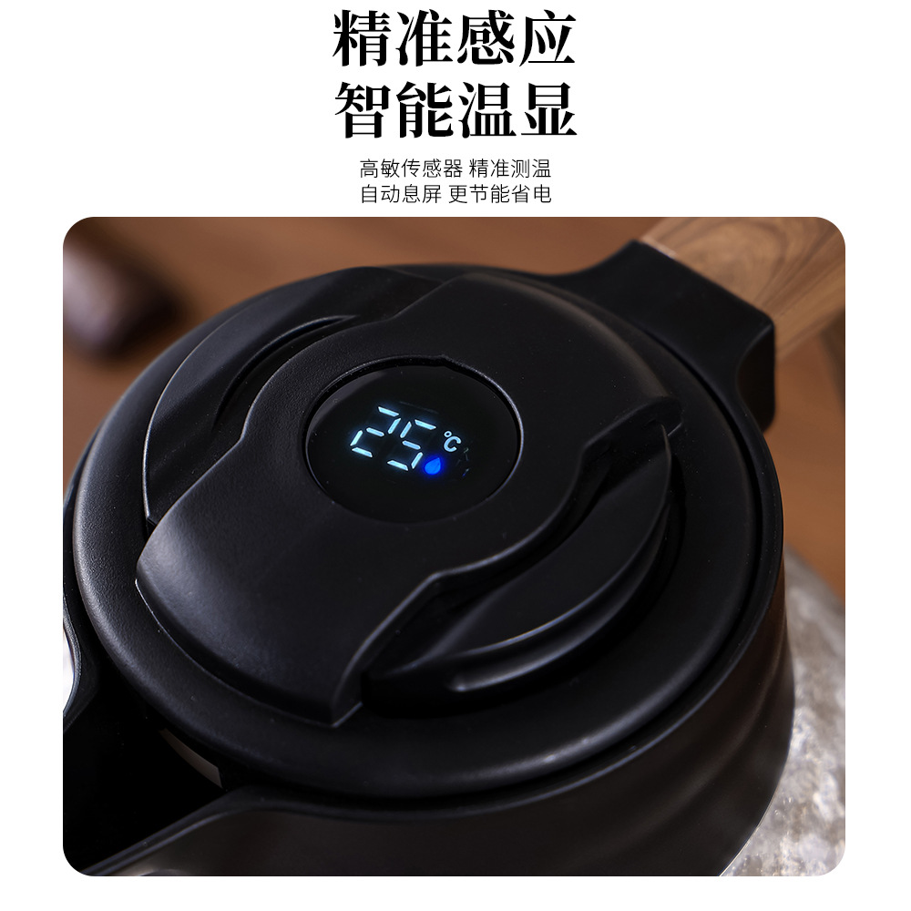 Intelligent temperature-showing pure titanium stewed teapot, large-capacity home and office insulated stewed teapot, high-end business gift titanium teapot Application Scenario