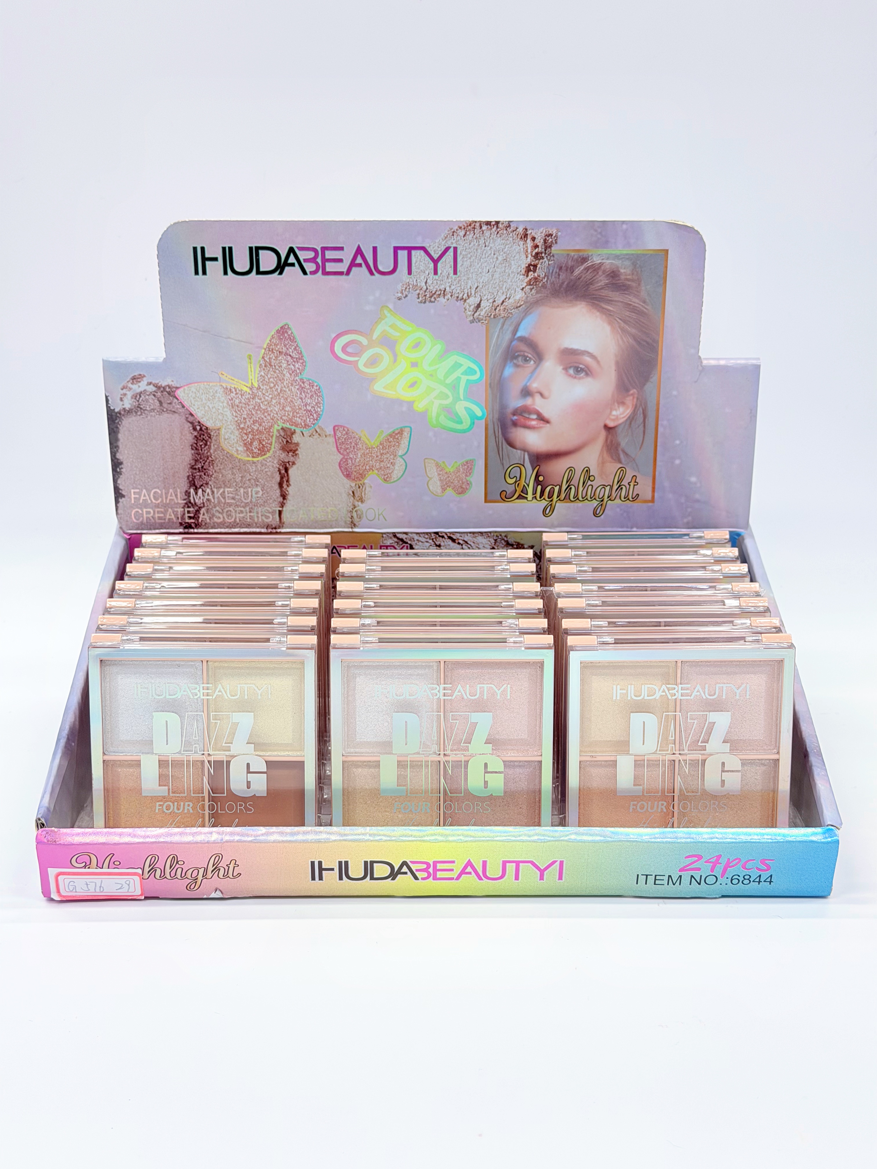Cross-border IHUDABEAUTYI four-color sparkling high-gloss powder fine professional makeup export full figure