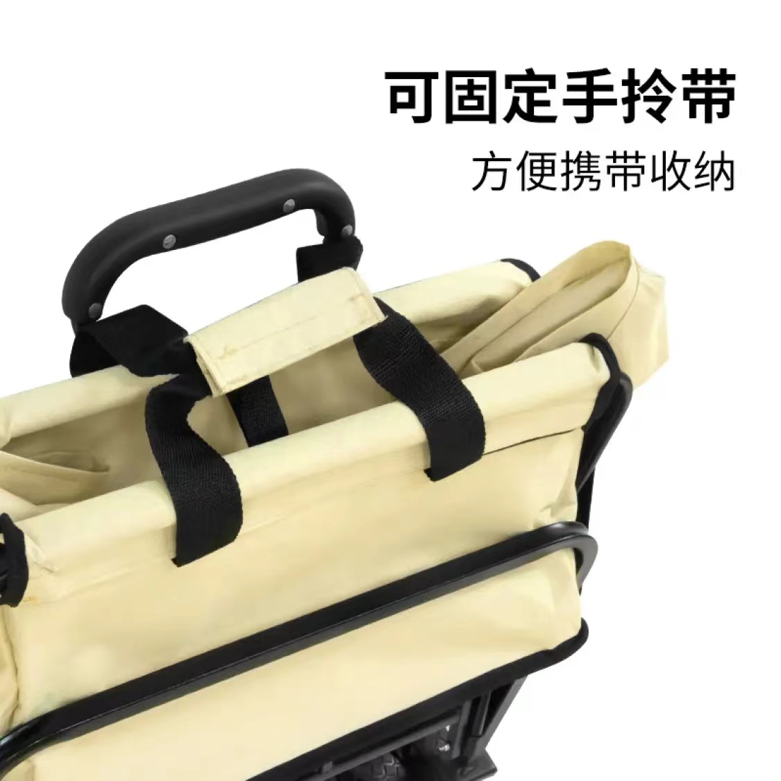 Aideruiwei Outdoor camping picnic cart, folding trolley, small trailer, portable camping shopping cart, camping supplies details Picture