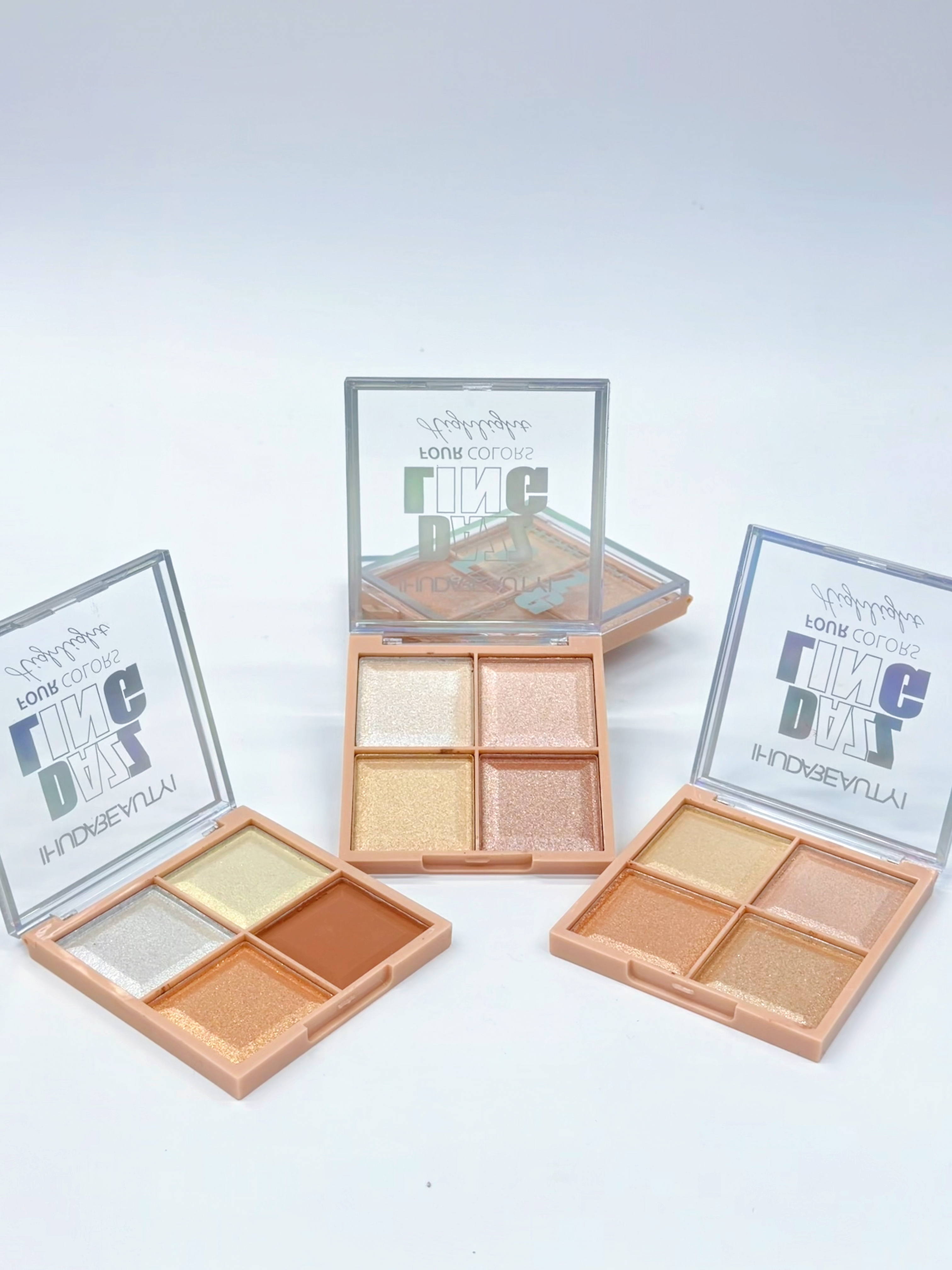 Cross-border IHUDABEAUTYI four-color sparkling high-gloss powder fine professional makeup export Item Picture