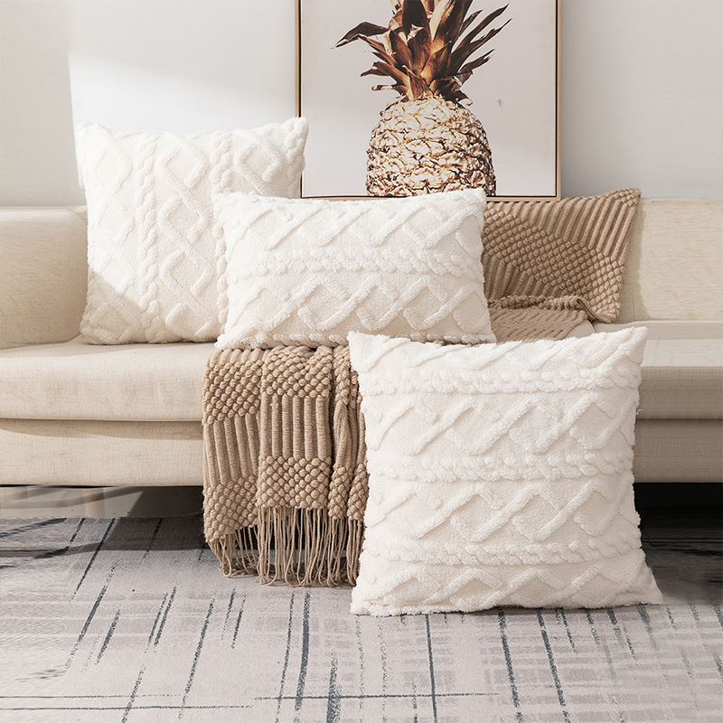 26-year French black and white high-end Chinese-style living room sofa pillow, cream style bay window pillow, bedside cushion, pillowcase
