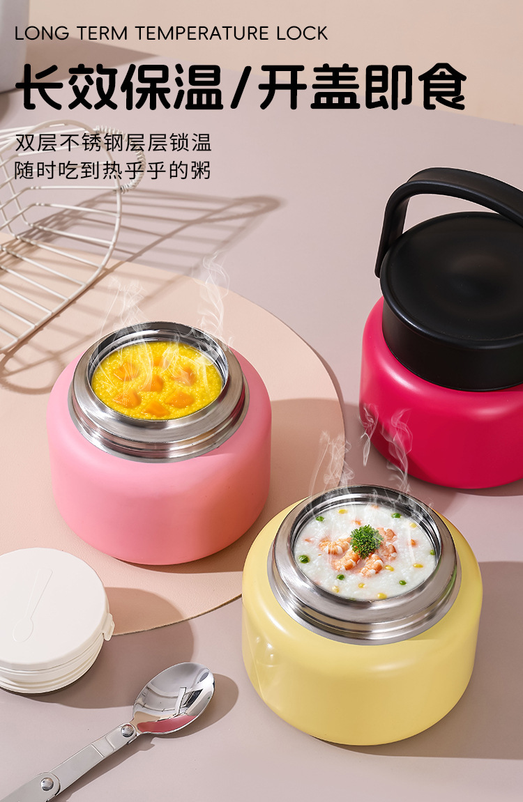 316 stainless steel steeping cup, outdoor portable insulated cup, silver ear porridge steeping pot, office worker insulated pot, titanium cup pic 3