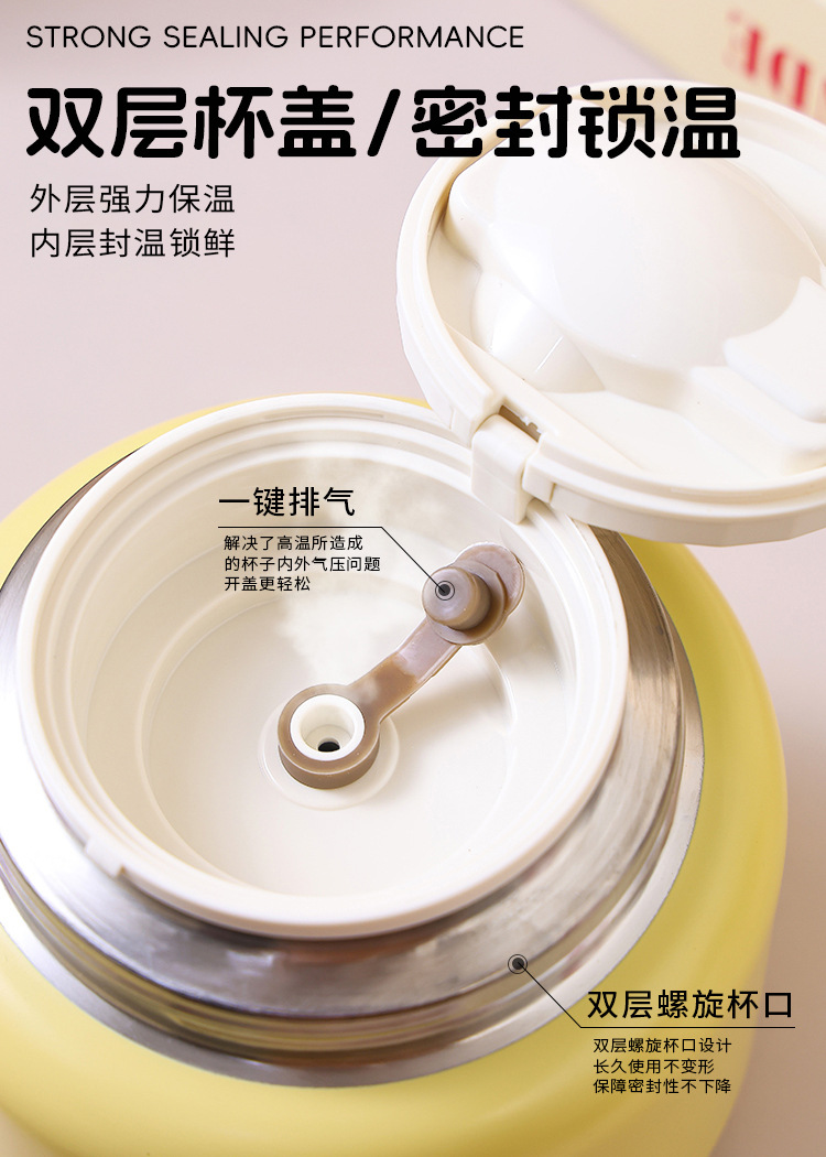 316 stainless steel steeping cup, outdoor portable insulated cup, silver ear porridge steeping pot, office worker insulated pot, titanium cup pic 5