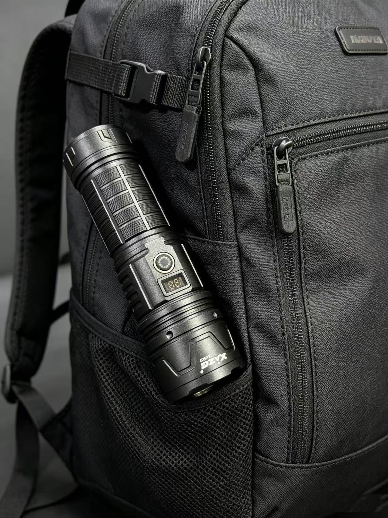 Xingao Light High-intensity Tactical Flashlight, outdoor waterproof, long-lasting battery with digital display Model XA-B308 Application Scenario