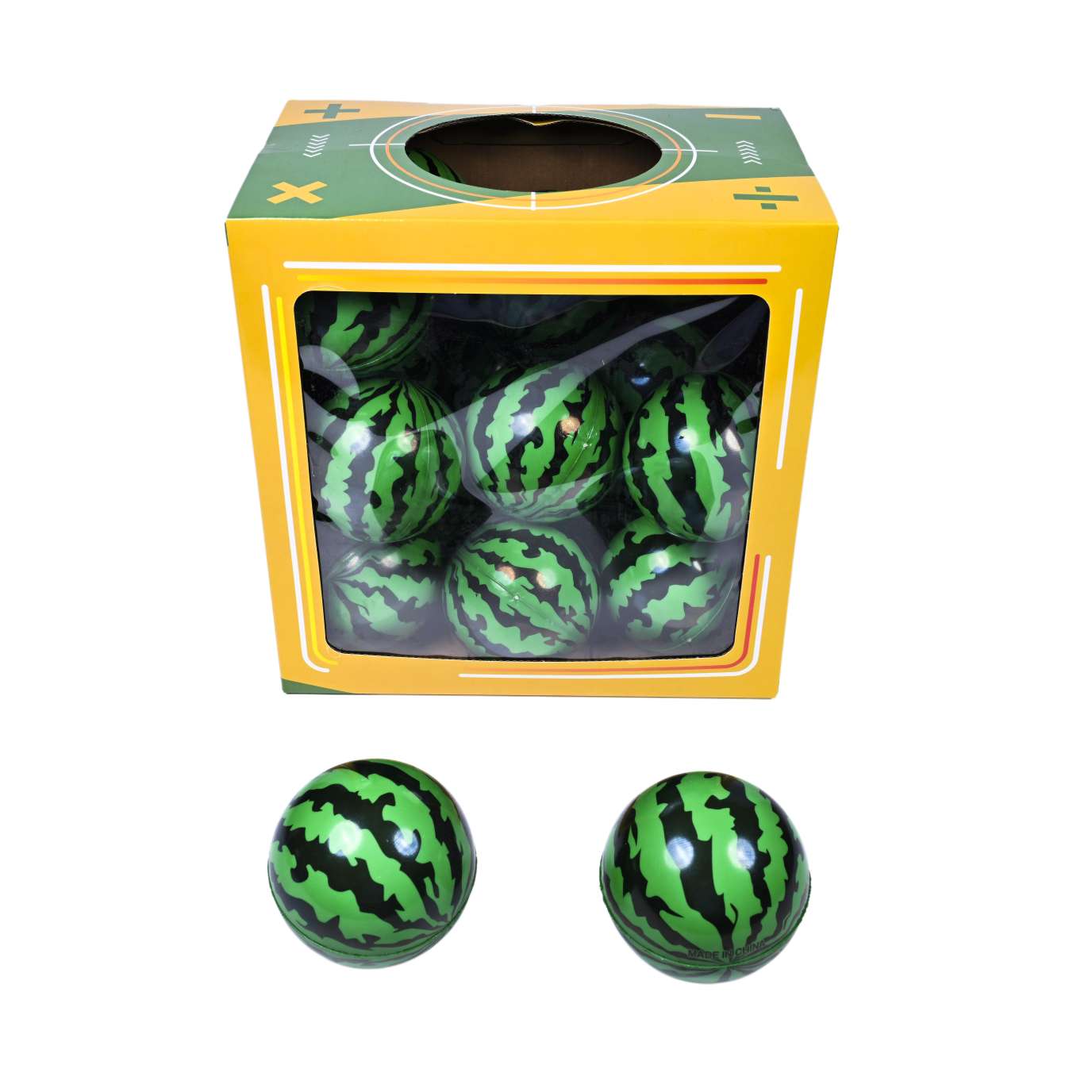 PU Bounce ball -10cm  watermelon full figure