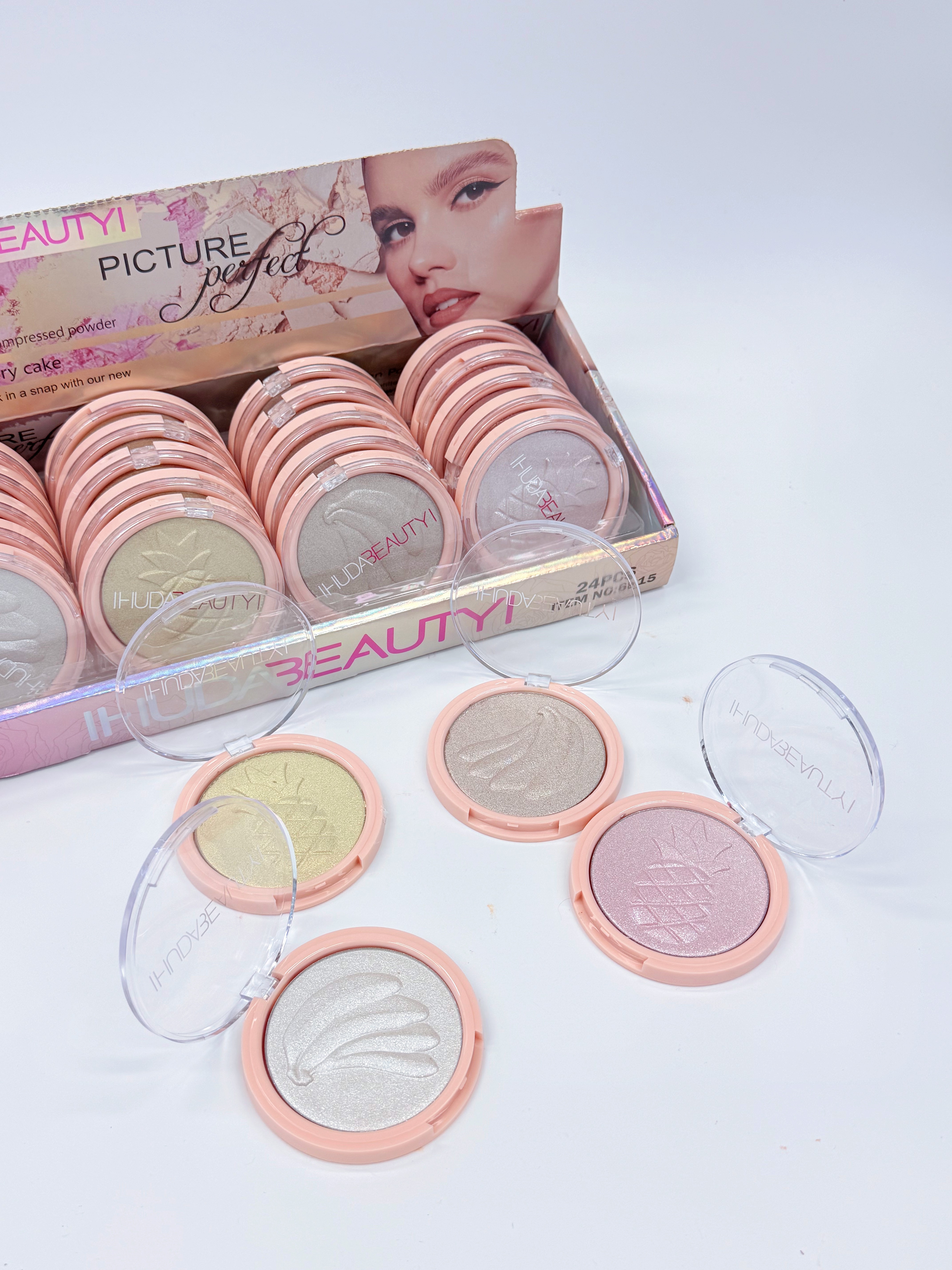 Cross-border best-selling fruit high-gloss powder with fine texture and professional makeup products for export Specification drawing