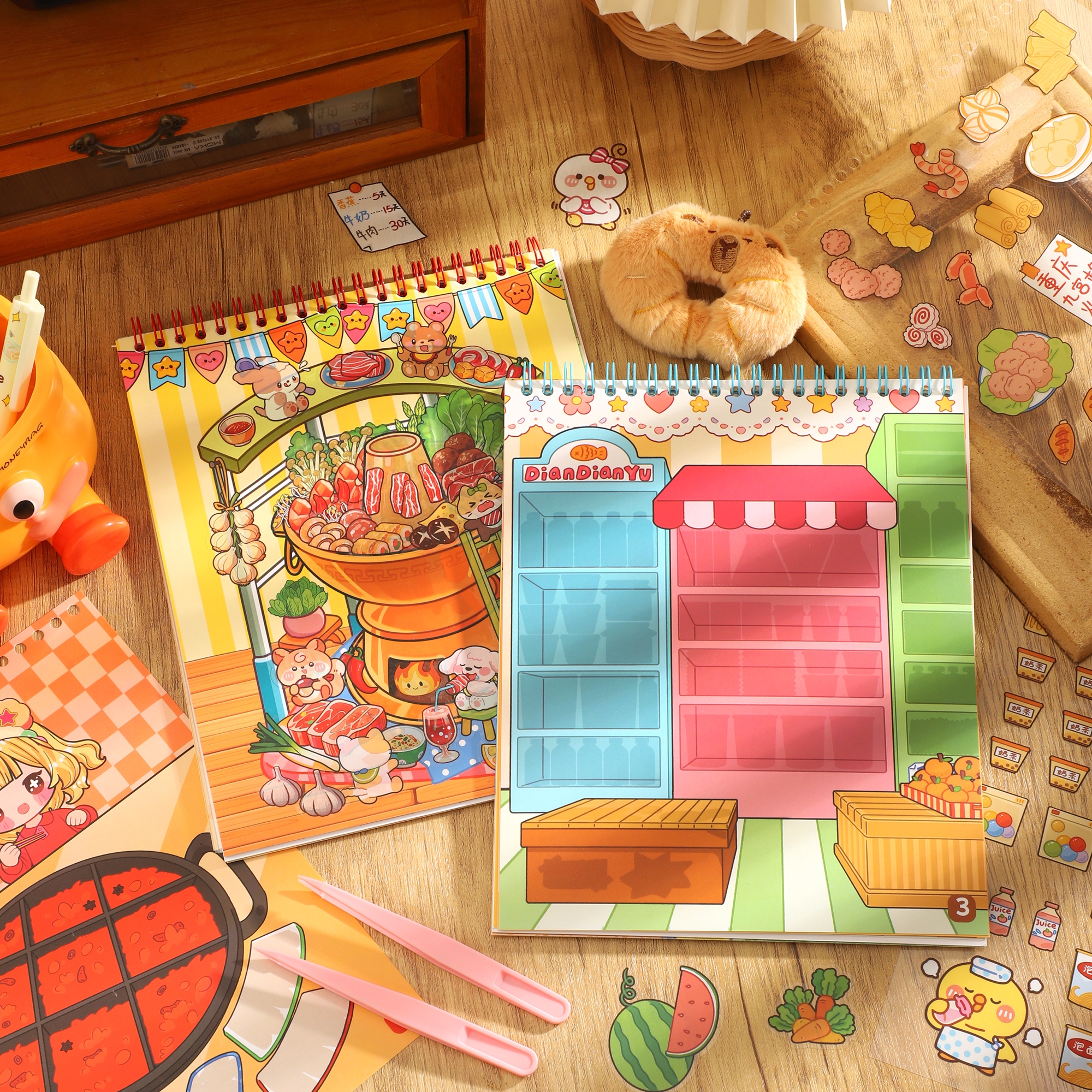 PET Immersive Delicious Base Camp landscape stickers details Picture