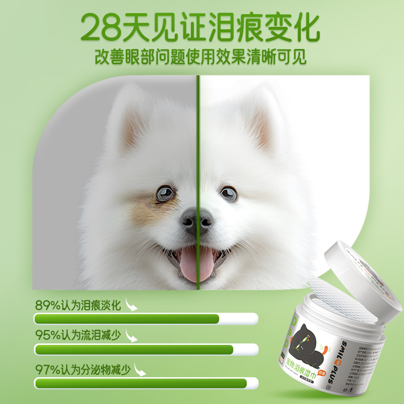 [abridor] pet eye cleaning sheets de algodón para gatos y perros suavemente alivian lágrimas removiendo eye shit hidratante con gran cantidad de cuidado Application Scenario