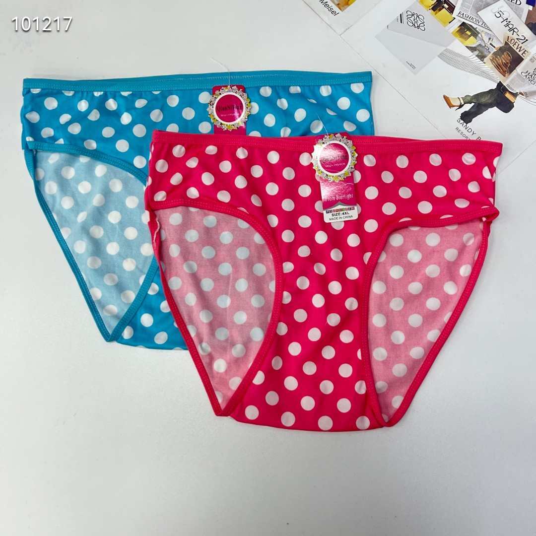 DD-6004#4XL underwear, women's underwear, milk silk polka dot printed women's underwear, large-sized underwear, women's briefs, underwear, underwear are selling well in Africa, South America, QNI Application Scenario