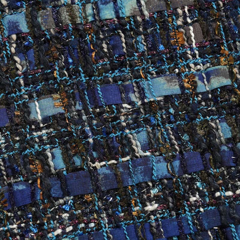 Mokashi Little Chanel fabric, heavy-duty coarse-spun and woven tweed Application Scenario