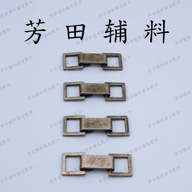The full-length 52mm alloy buckle is made of non-toxic ancient silver 3574# Specification image