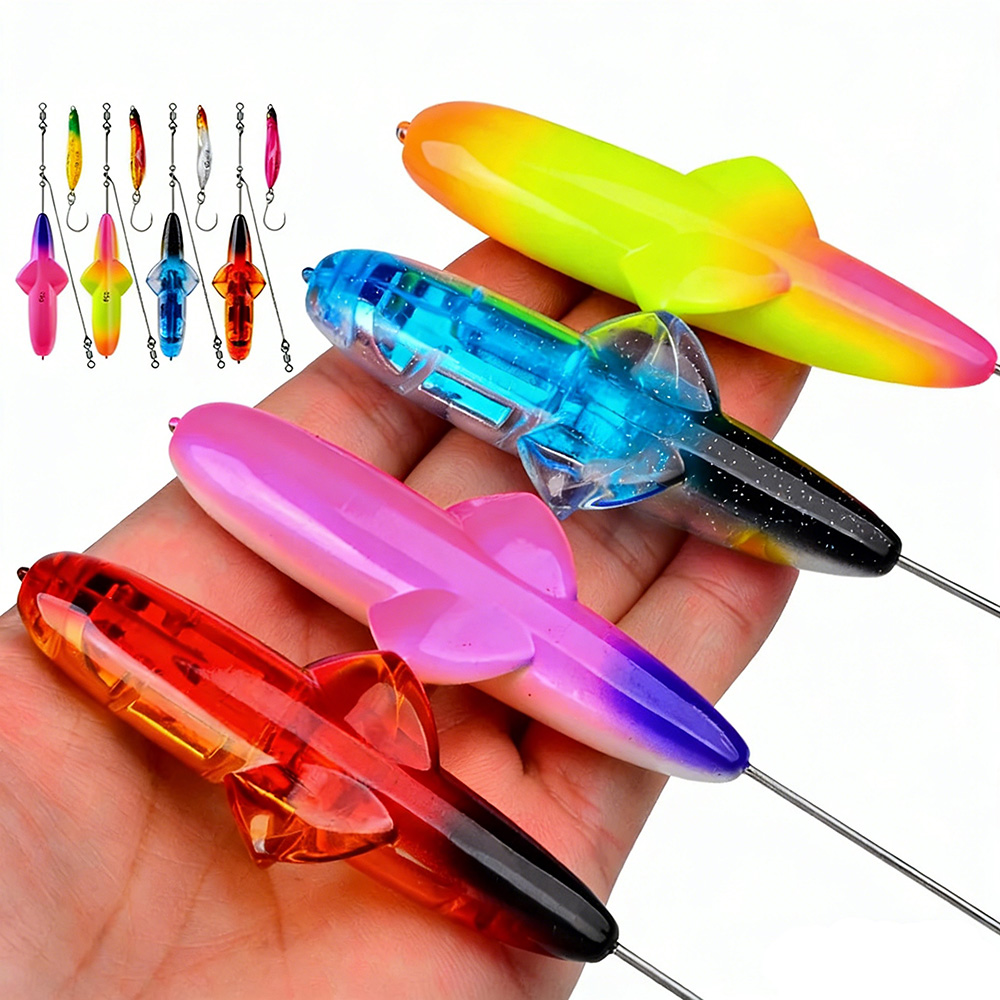 New Sea Fishing Water Rat Trawl Bait 35G/45G Bionic Artificial Bait, Deep-Sea Boat Fishing Bow Horn, Horsefish, Tuna, Lure Bait, Artificial Bait, Fish Bait Specification drawing
