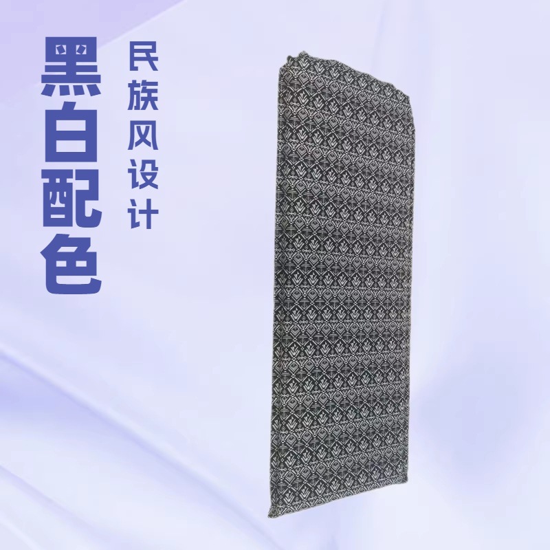 民族风设计黑白配色布料简约时尚女装外套