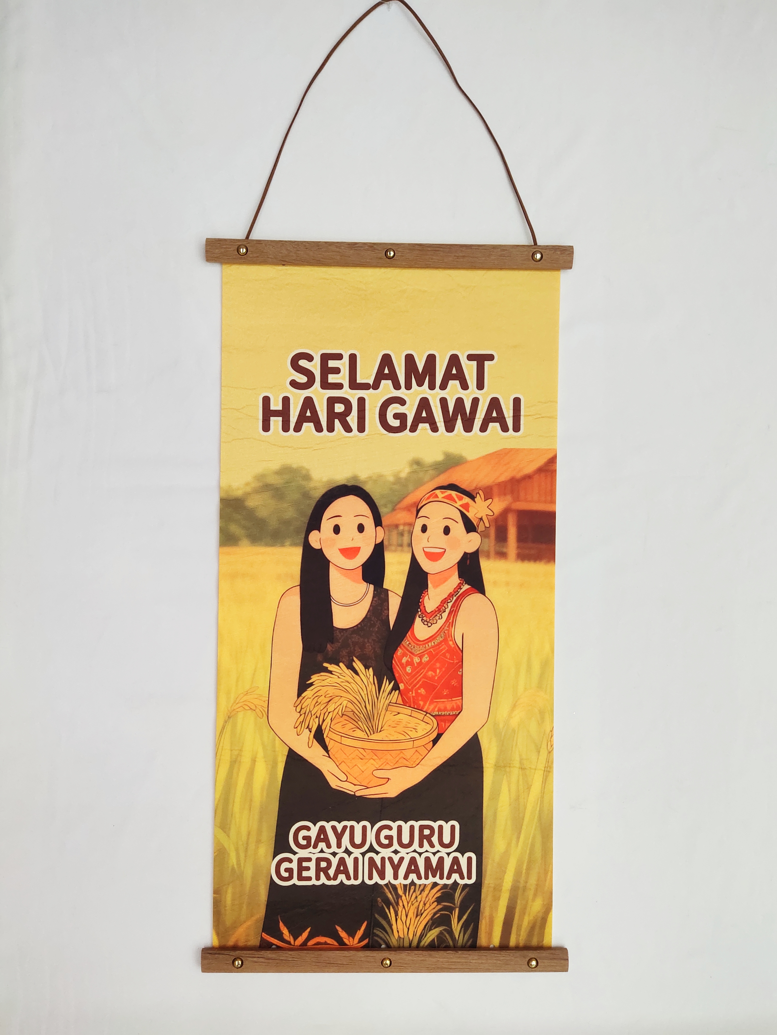 Cross-border best-selling Harvest Festival pendant, 30*60cm size, wall decoration for festival celebration Specification image