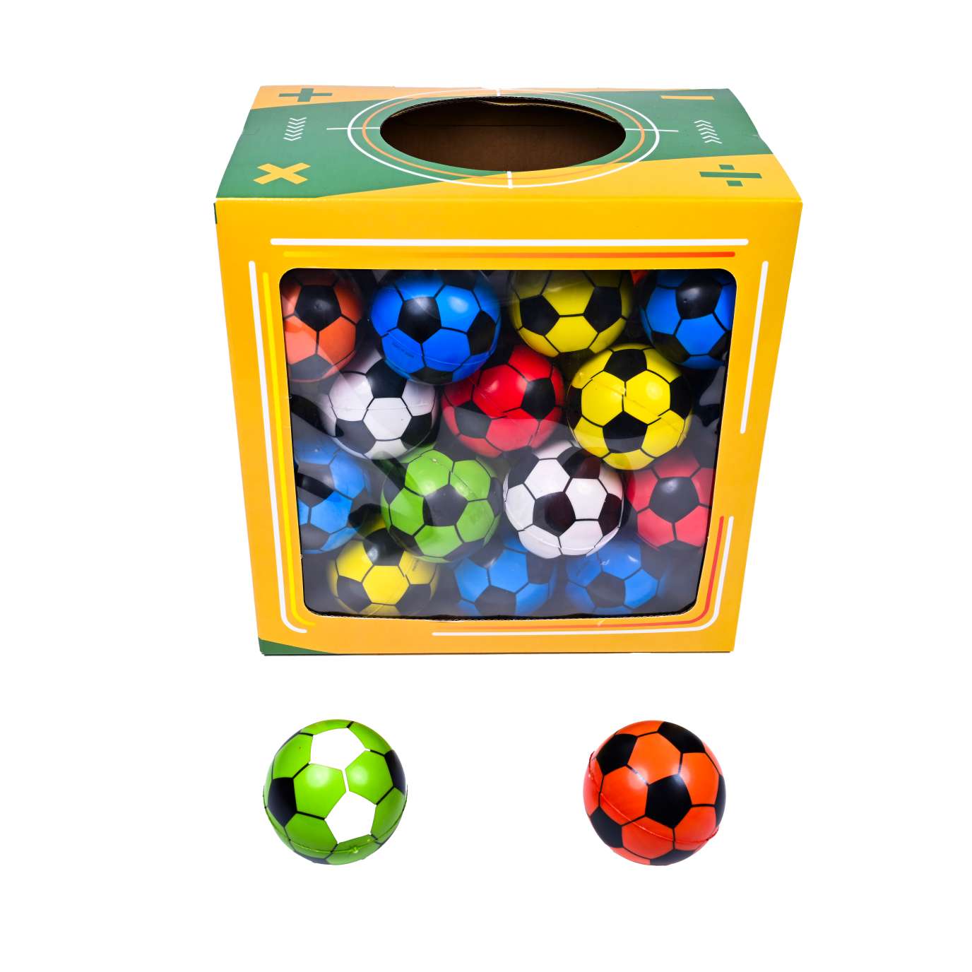 pu bouncy ball colorful football 7.0 thumbnail