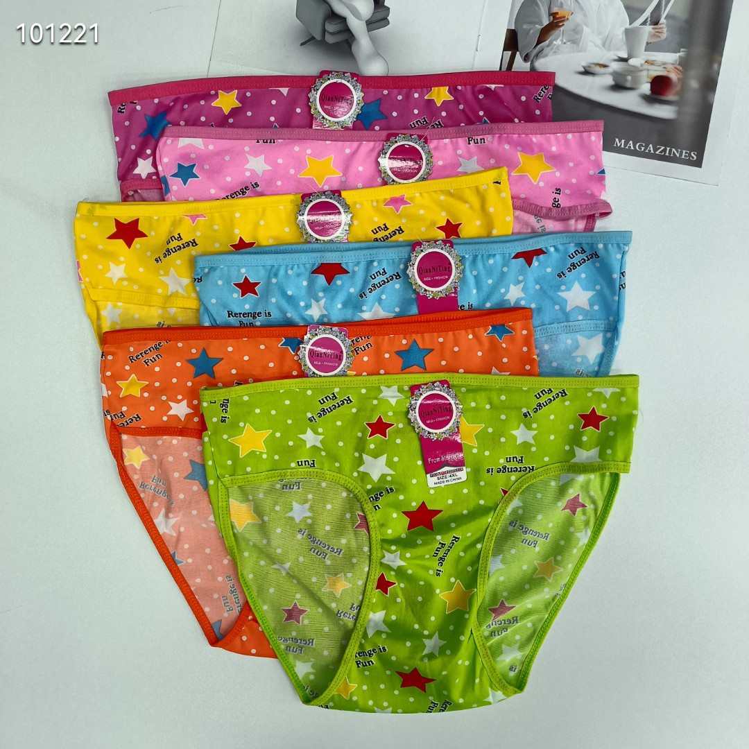 DD-8397#4XL underwear, women's underwear, milk silk women's underwear, large size underwear, star print women's briefs, underwear, underwear are selling well in Africa, South America, QNI Item Picture