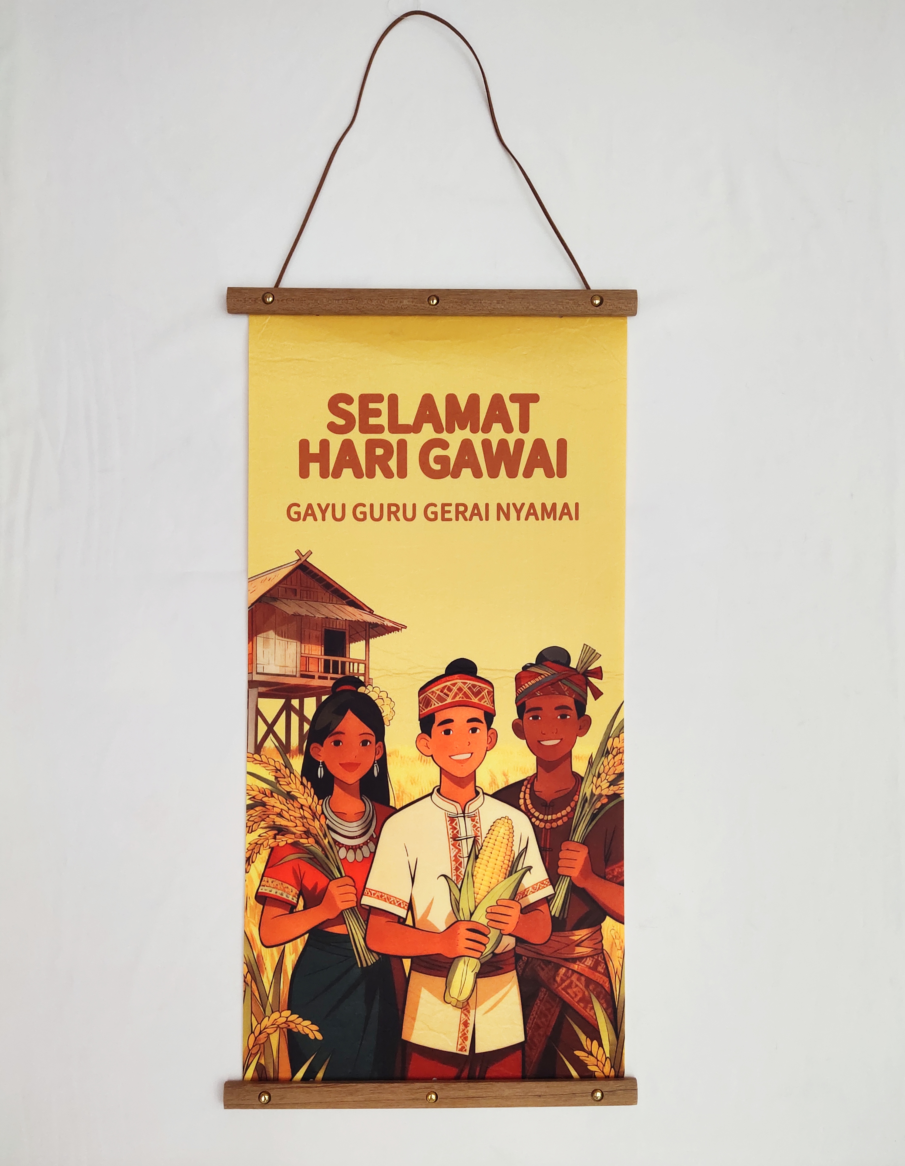 Cross-border best-selling Harvest Festival pendant, 30*60cm size, wall decoration for festival celebration details Picture