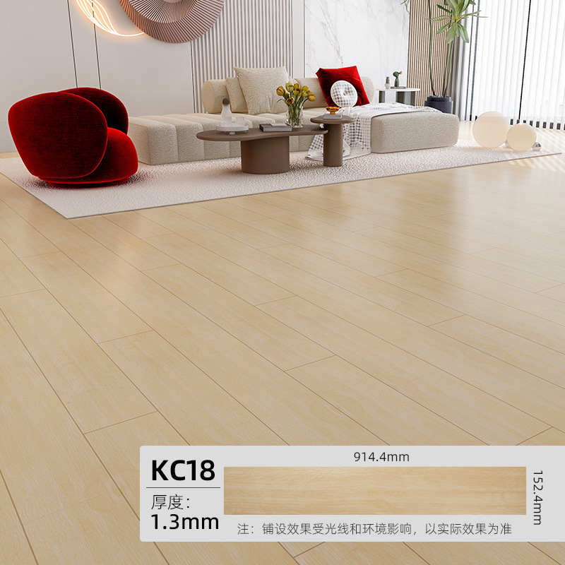 The floor is covered with pvc cement, wood grain, and imitation tiles for the dormitory bedroom detail image 5
