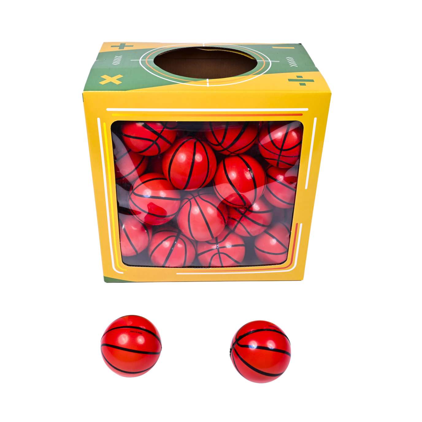 pu bouncy ball 6.3cm basketball full figure