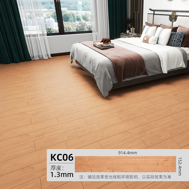 The floor is covered with pvc cement, wood grain, and imitation tiles for the dormitory bedroom Item Picture