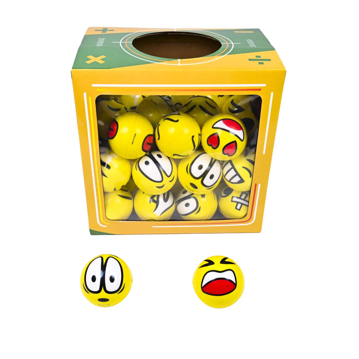 pu 6.3cm bouncy ball emoji full figure