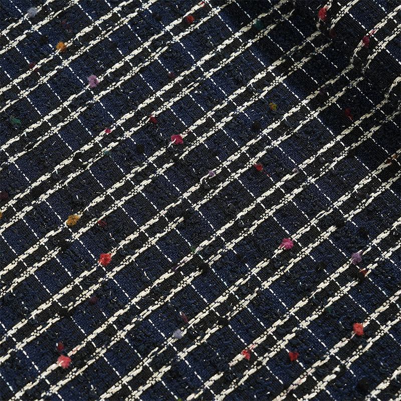 Mokas' little Champs-style fabric features checkered woven colorful balls blended with coarse wool Application Scenario