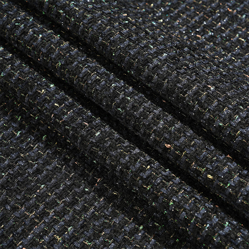 Mokashi's new autumn and winter coarse-spun little chanel-style fabric coarse-woven coat details Picture