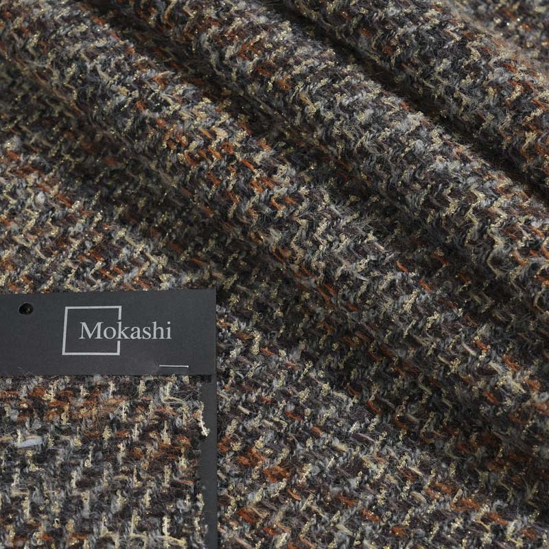 Mokas autumn and winter thick chanel-style fabric coarse-spun